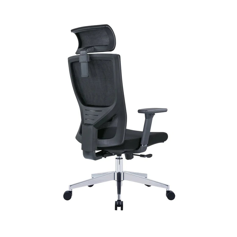 High Back Office Chair with Nylon Base -