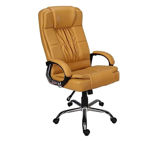 High Back Office Director Chair with Chrome Base -