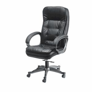 High Back Office Director Chair with Height Adjustable Aluminum Base