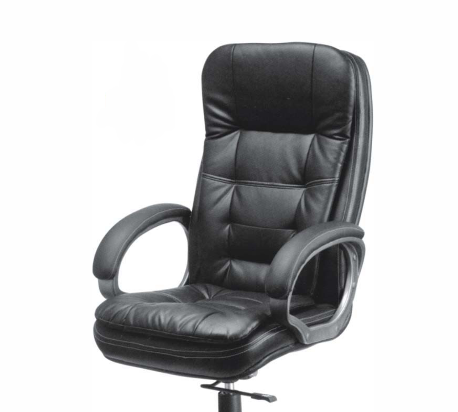 High Back Office Director Chair with Height Adjustable Aluminum Base -