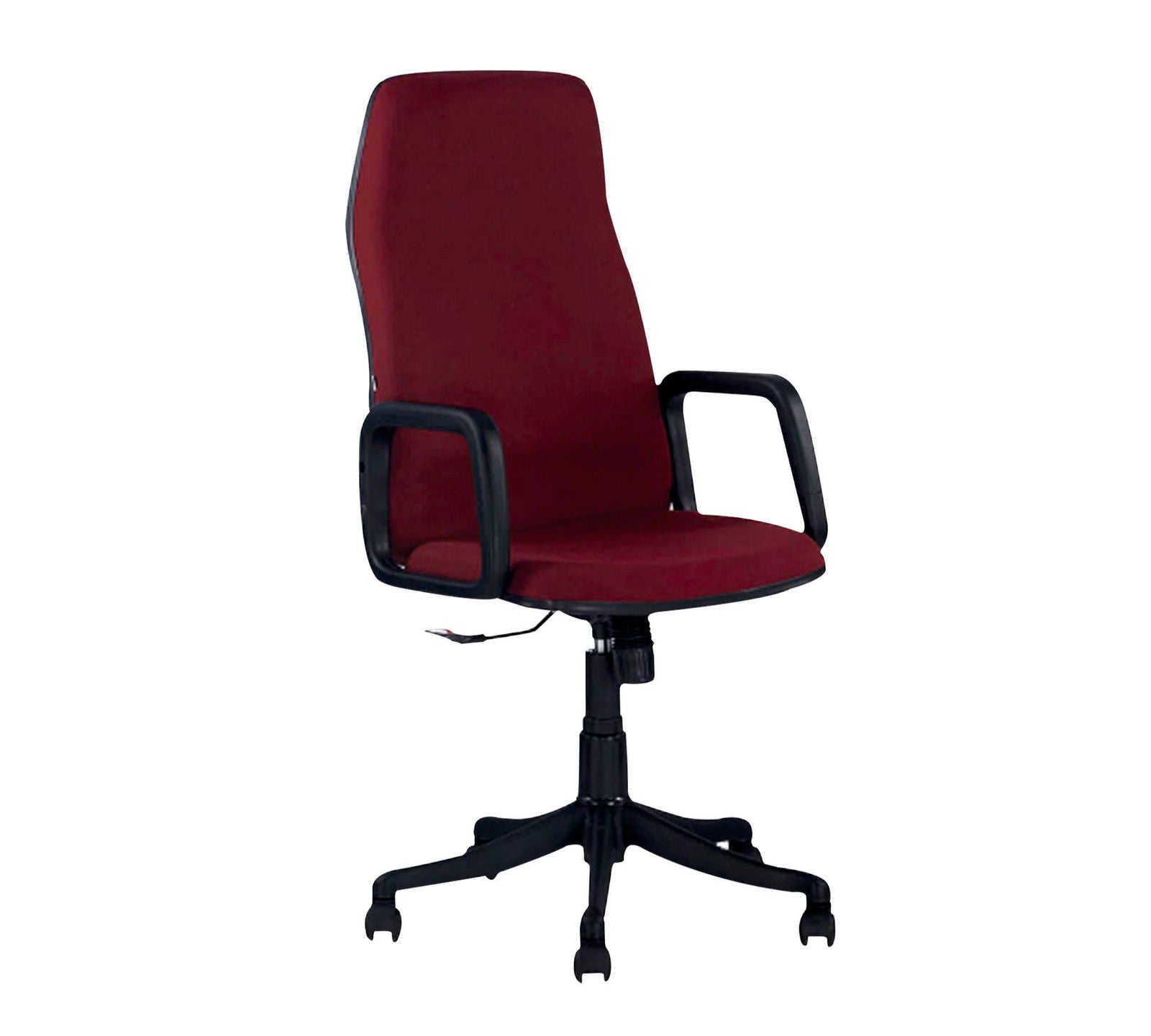 High Back Office Executive Chair with Height Adjustable Nylon Wheel Base