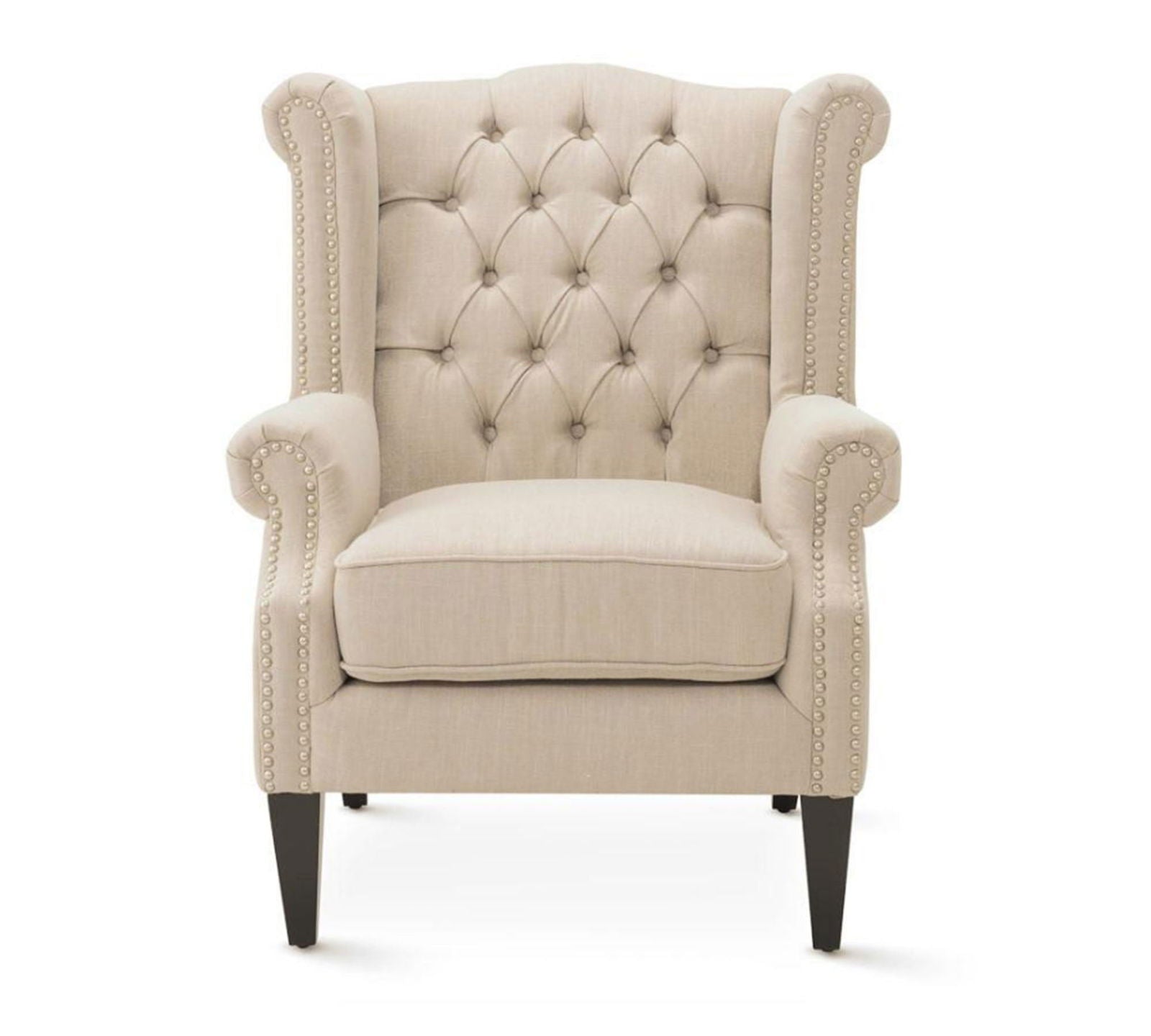 High Back Wing Chair Cushioned Lounge Chair Chair -