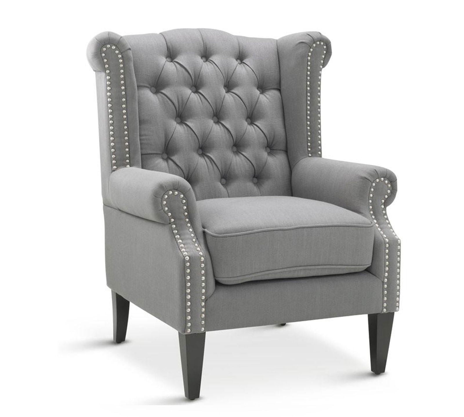 High Back Wing Chair Cushioned Lounge Chair Chair -