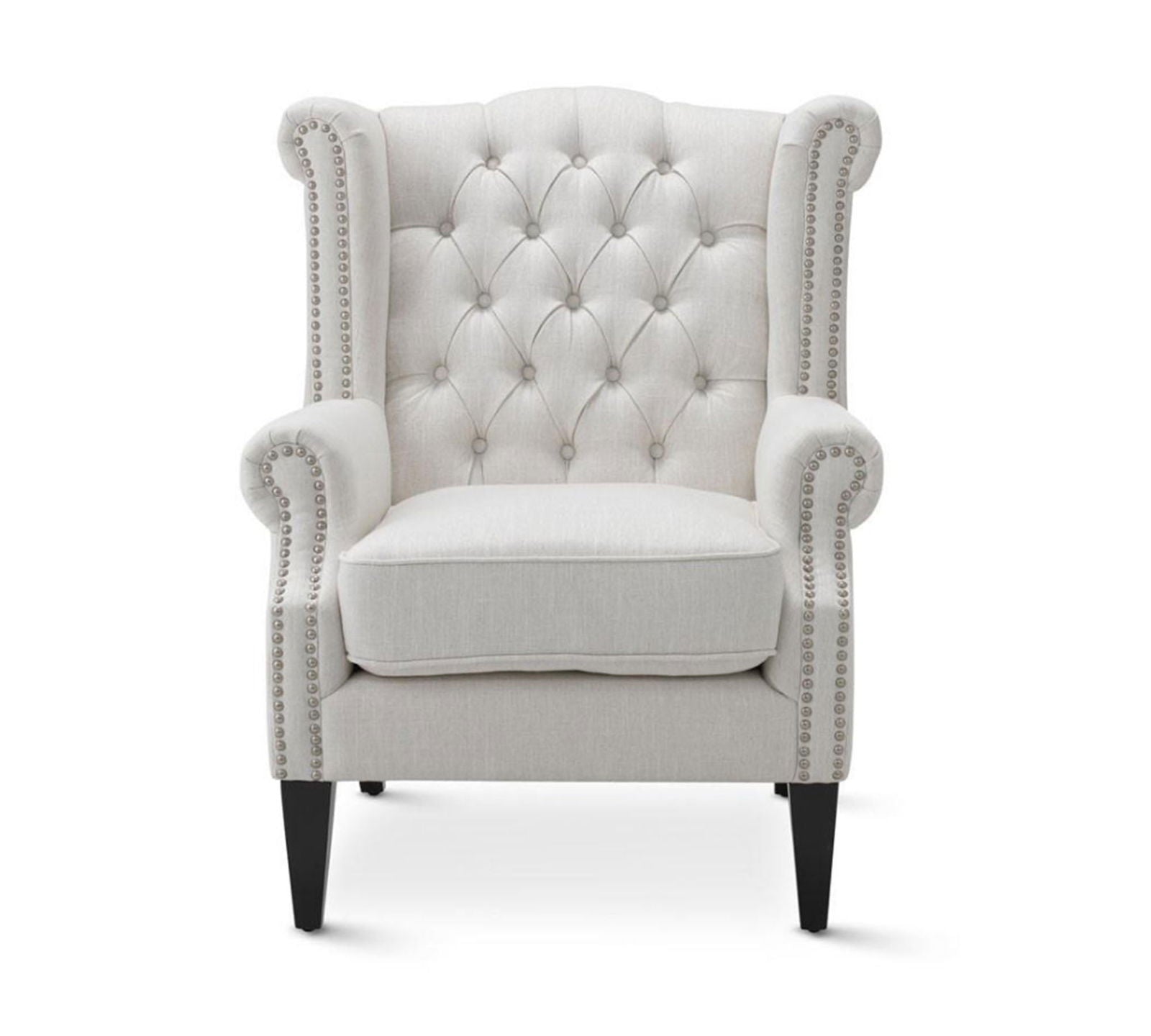 High Back Wing Chair Cushioned Lounge Chair Chair -