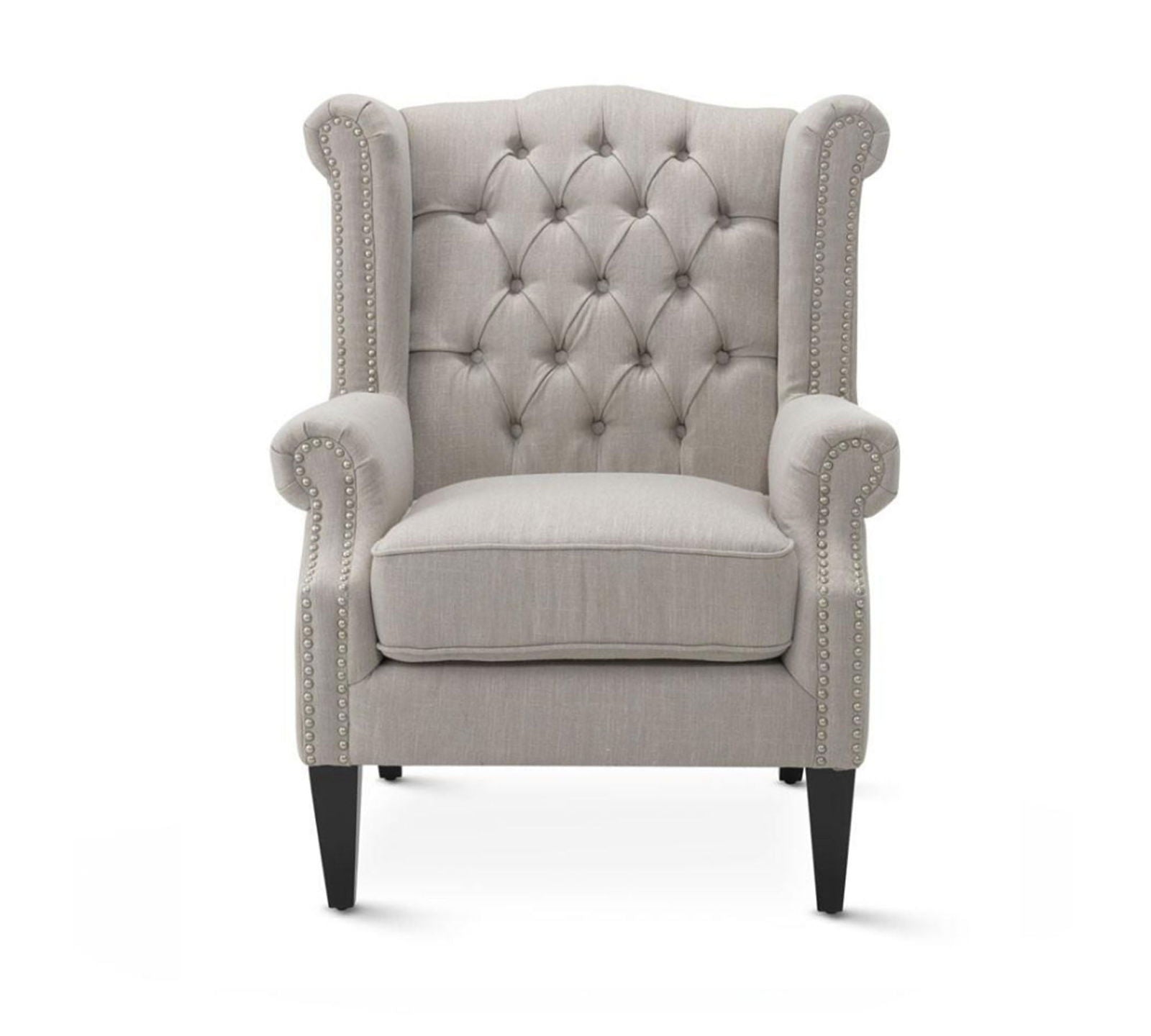 High Back Wing Chair Cushioned Lounge Chair Chair -