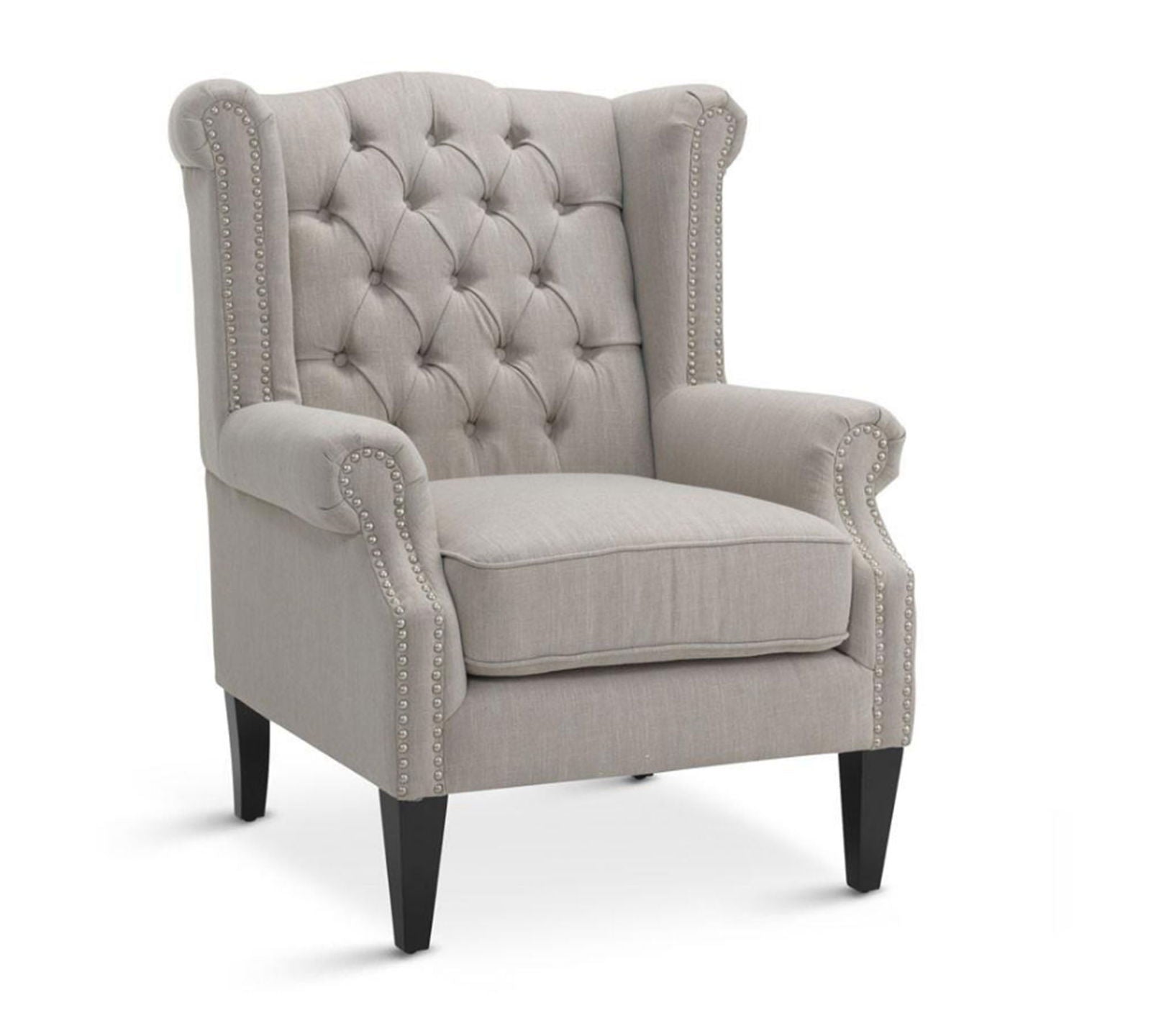 High Back Wing Chair Cushioned Lounge Chair Chair -