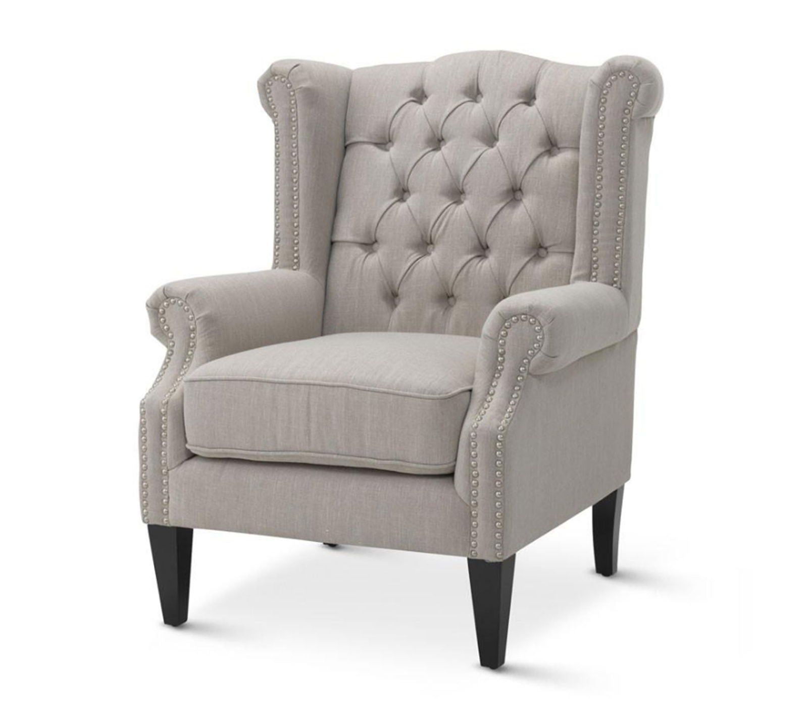 High Back Wing Chair Cushioned Lounge Chair Chair -