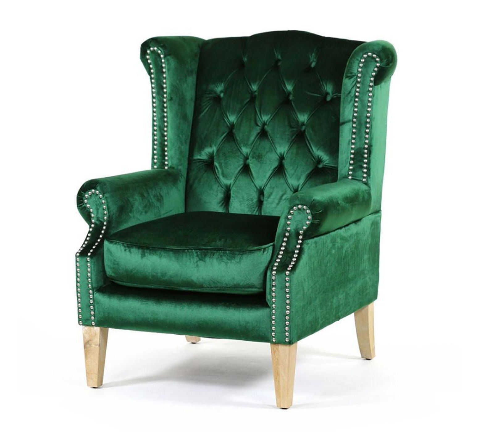 High Back Wing Chair Cushioned Lounge Chair Chair -