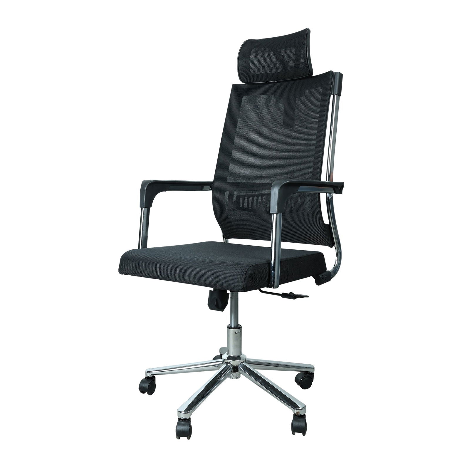 High Back with Head Rest Office Executive Chair in Mesh (Black) -