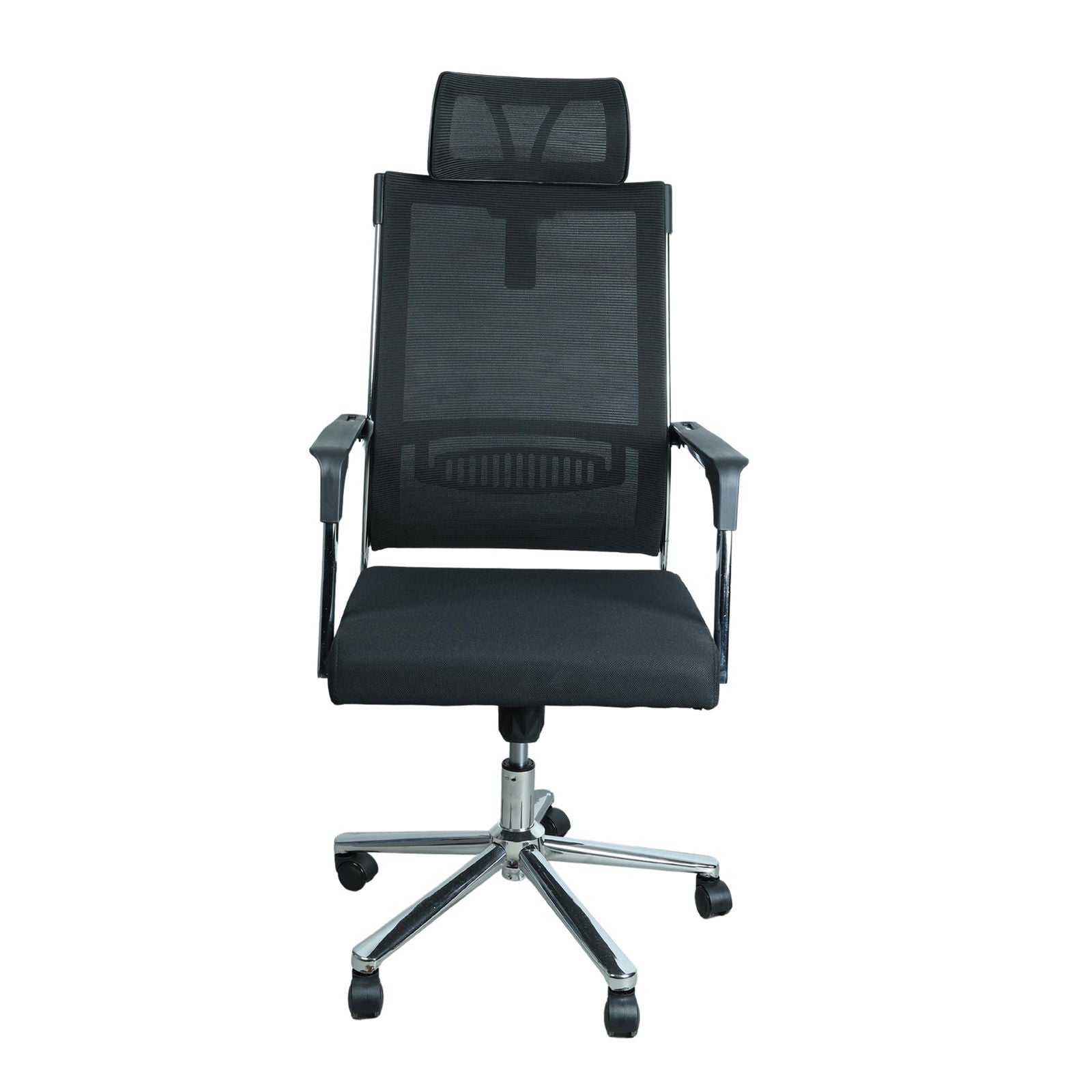 High Back with Head Rest Office Executive Chair in Mesh (Black) -