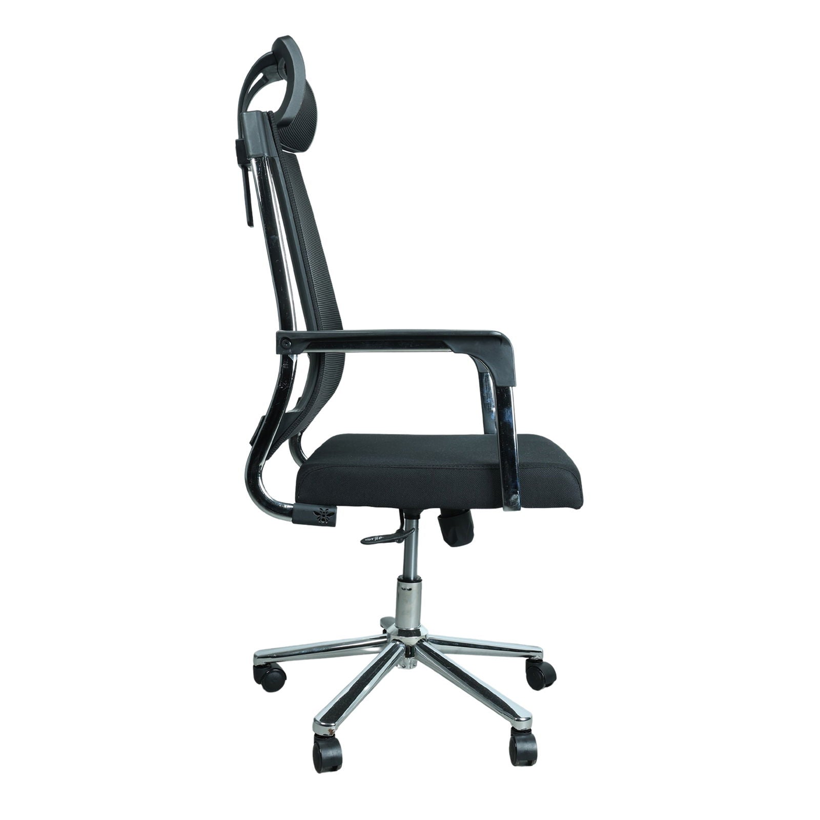 High Back with Head Rest Office Executive Chair in Mesh (Black) -