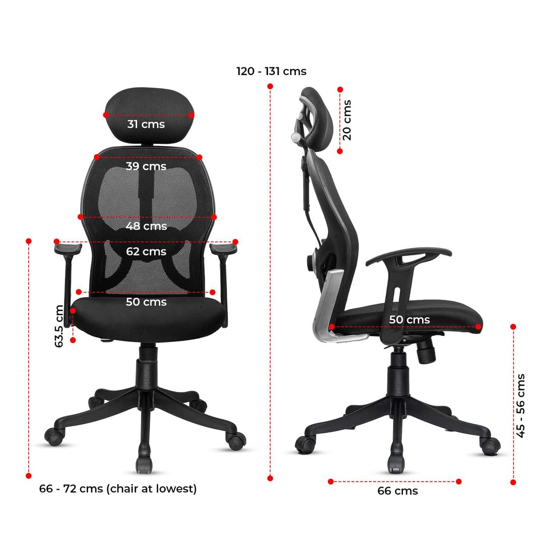 High & Medium Back Executive Ergonomic Chair with Nylon Base -