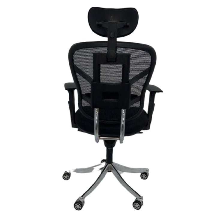 High & Mid Back Office Chair with Nylon Base and Net Fabric Upholstery -