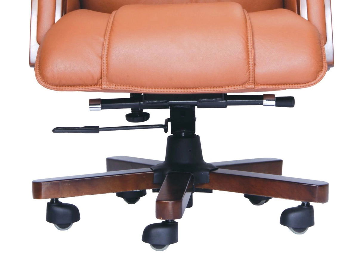Home And Office High Back Ergonomic Leatherette Director Chair with Wooden Base -