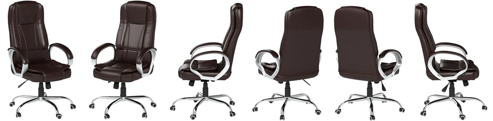 Home & Office  High Back Leatherette Chair | Director Chair | Office Chair | Ergonomic Executive Boss Chair with Spacious Cushioned Seat | Heavy Duty Metal Base -