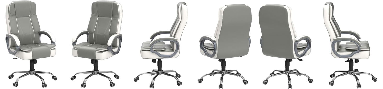 Home & Office  High Back Leatherette Chair | Director Chair | Office Chair | Ergonomic Executive Boss Chair with Spacious Cushioned Seat | Heavy Duty Metal Base -