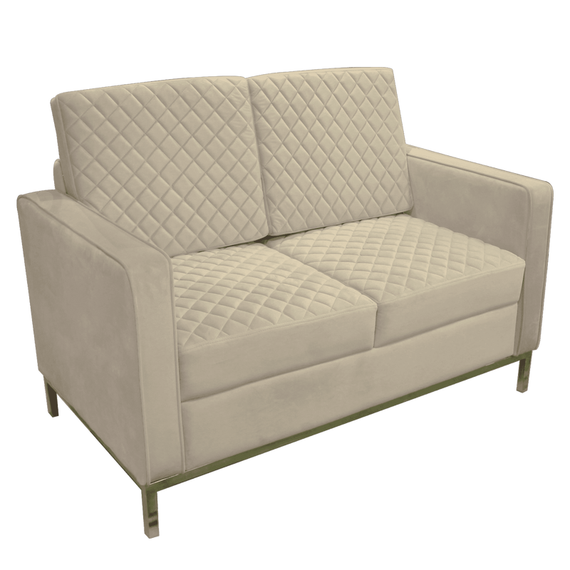 2 Seater Velvet Sofa Fully Cushioned Classic