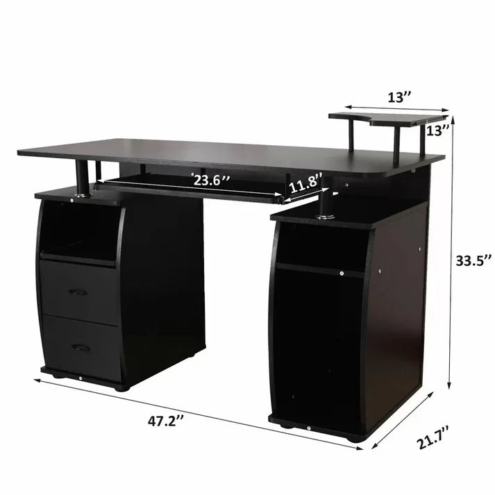 computer table office table study desk wooden table
