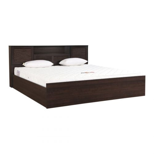 King Size Bed Half Hydraulic Storage and Half Lift Panels -