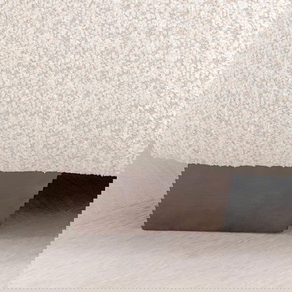 L-Shaped Boucle Corner Sofa with Bubble Tufting - Right Hand Facing -