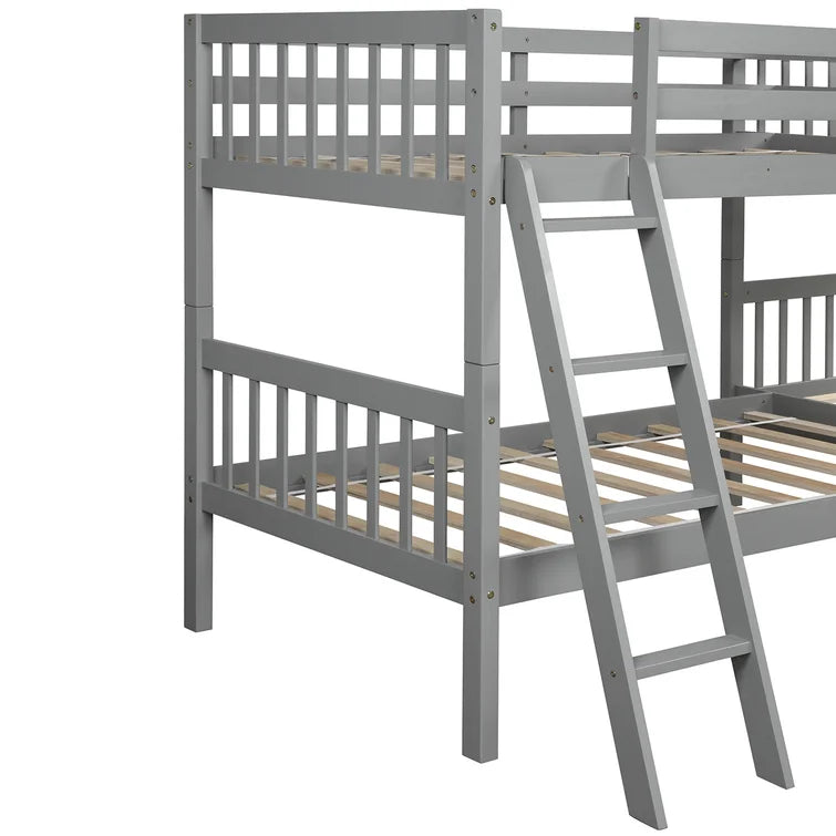 L-Shaped Bunk Bed Twin Over Twin -