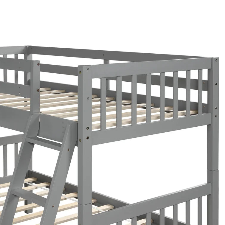 L-Shaped Bunk Bed Twin Over Twin -