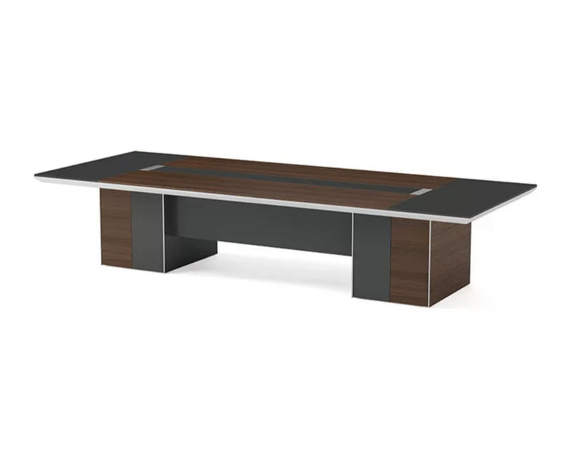 Conference & Meeting Room Table Finish in Brown & Grey