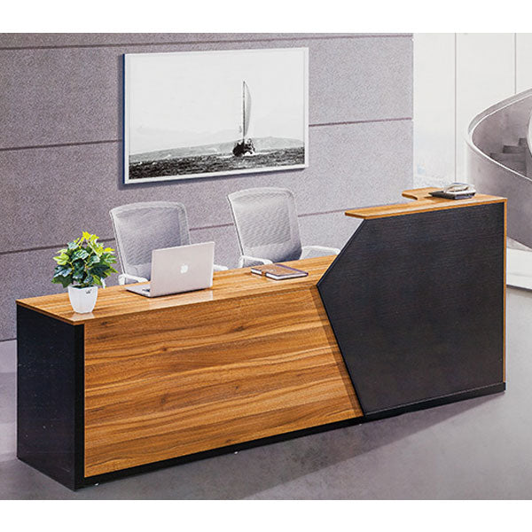 Reception Table with Side Panel & Modesty with Extended Dealing Top