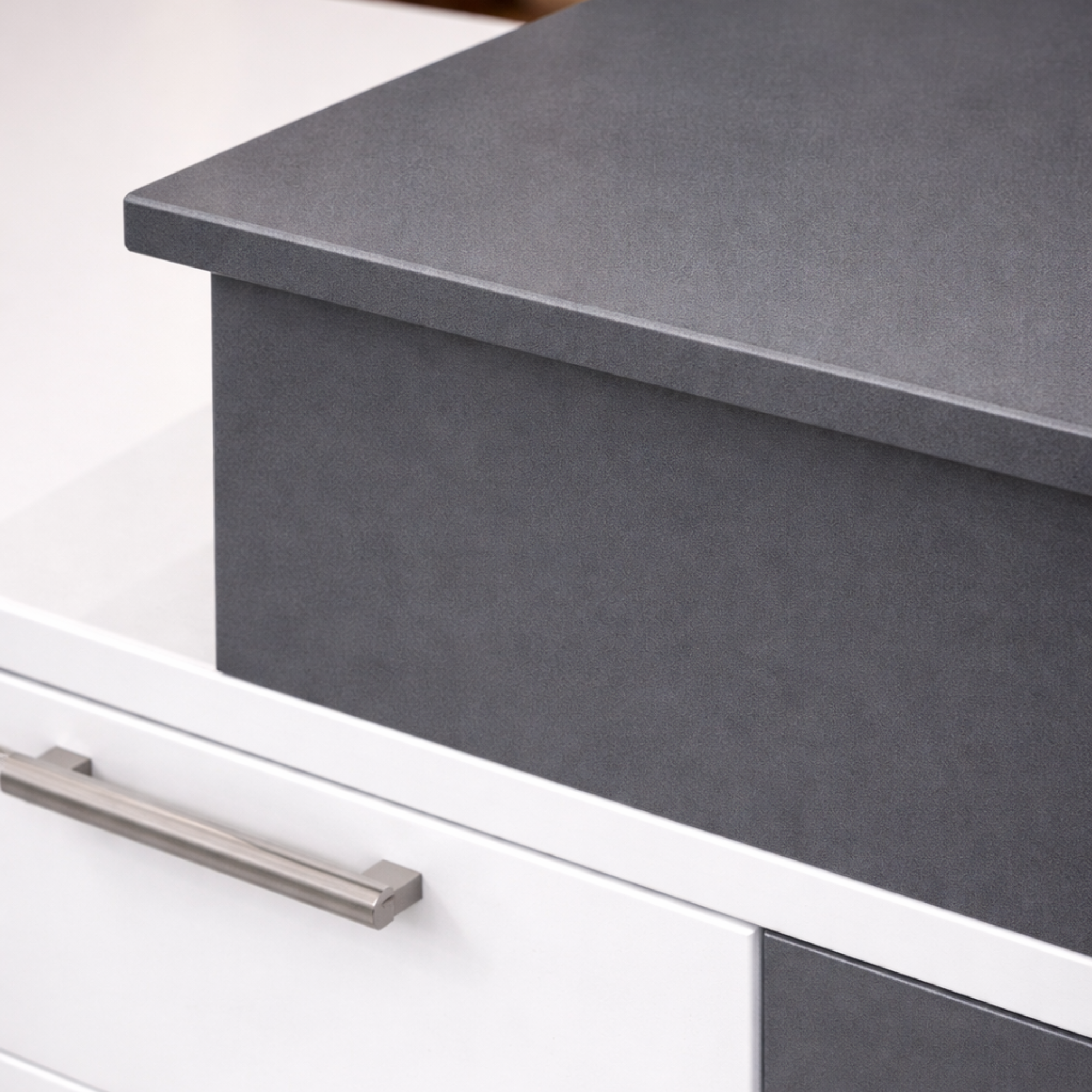 Reception Table with Side Panel & Modesty with Extended Dealing Top