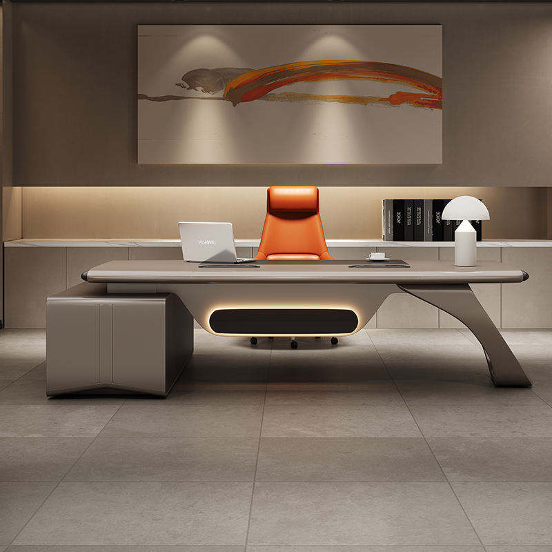 Luxury High-End Modern L Shape Director and Executive Office Desk High Quality Office Table for Corporate