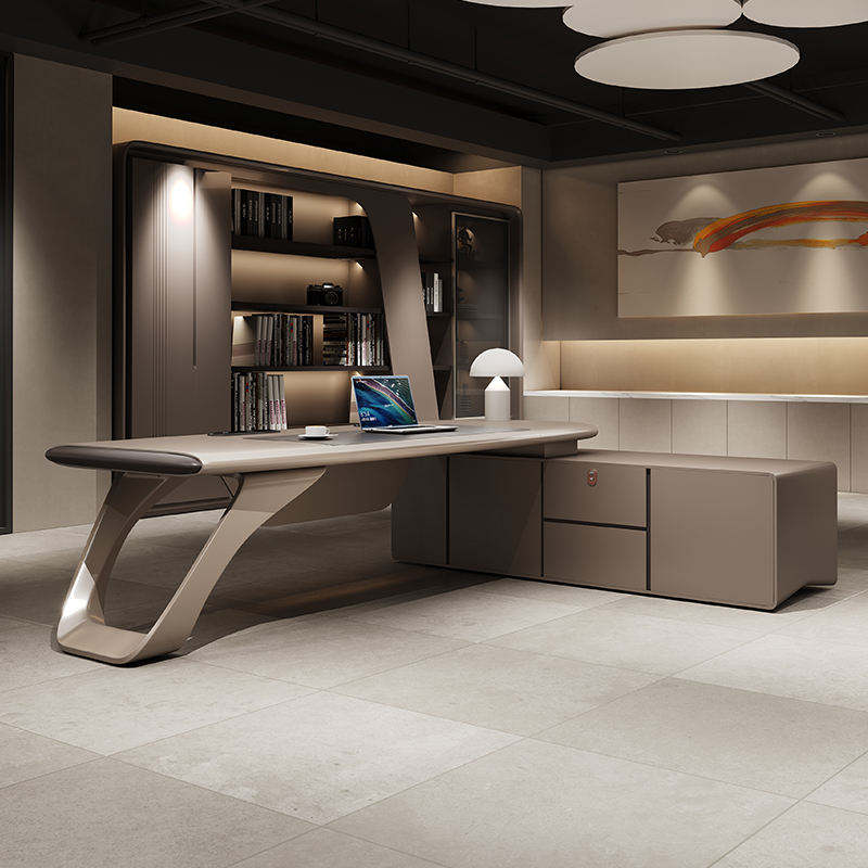 Luxury High-End Modern L Shape Director and Executive Office Desk High Quality Office Table for Corporate