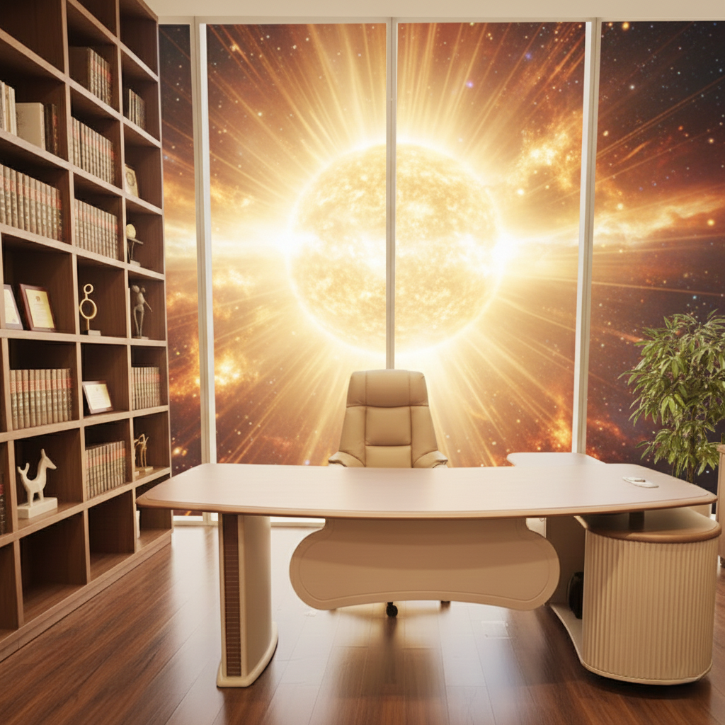 Modern New Design Director Desk, High-End L-Shape Office Table, Built for Director's Productivity