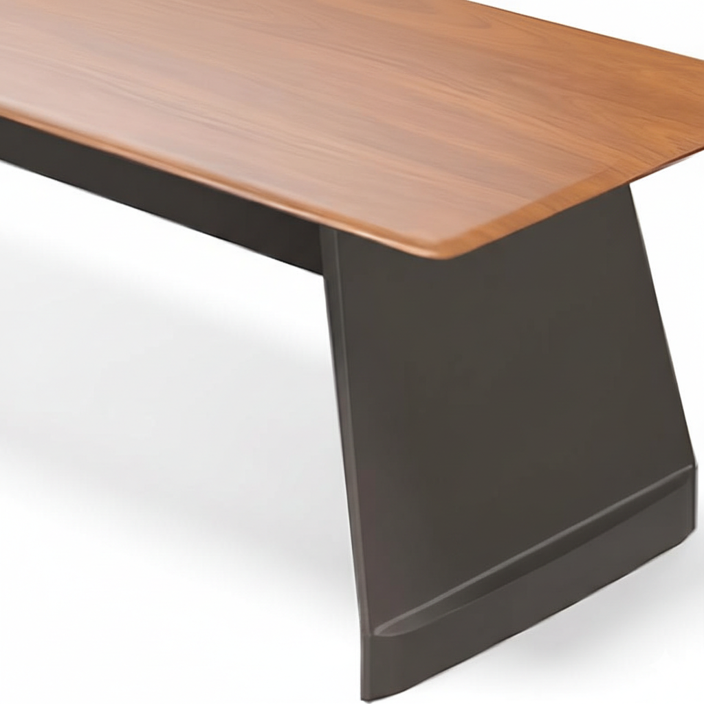 Luxury Modern L-Shape Director Table for Executive Office with Premium Wooden Top with Integrated Side Storage Unit & Contemporary Design