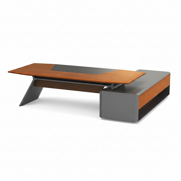 Luxury Director Table with Side Storage | Executive Office Desk – Lakdi ...