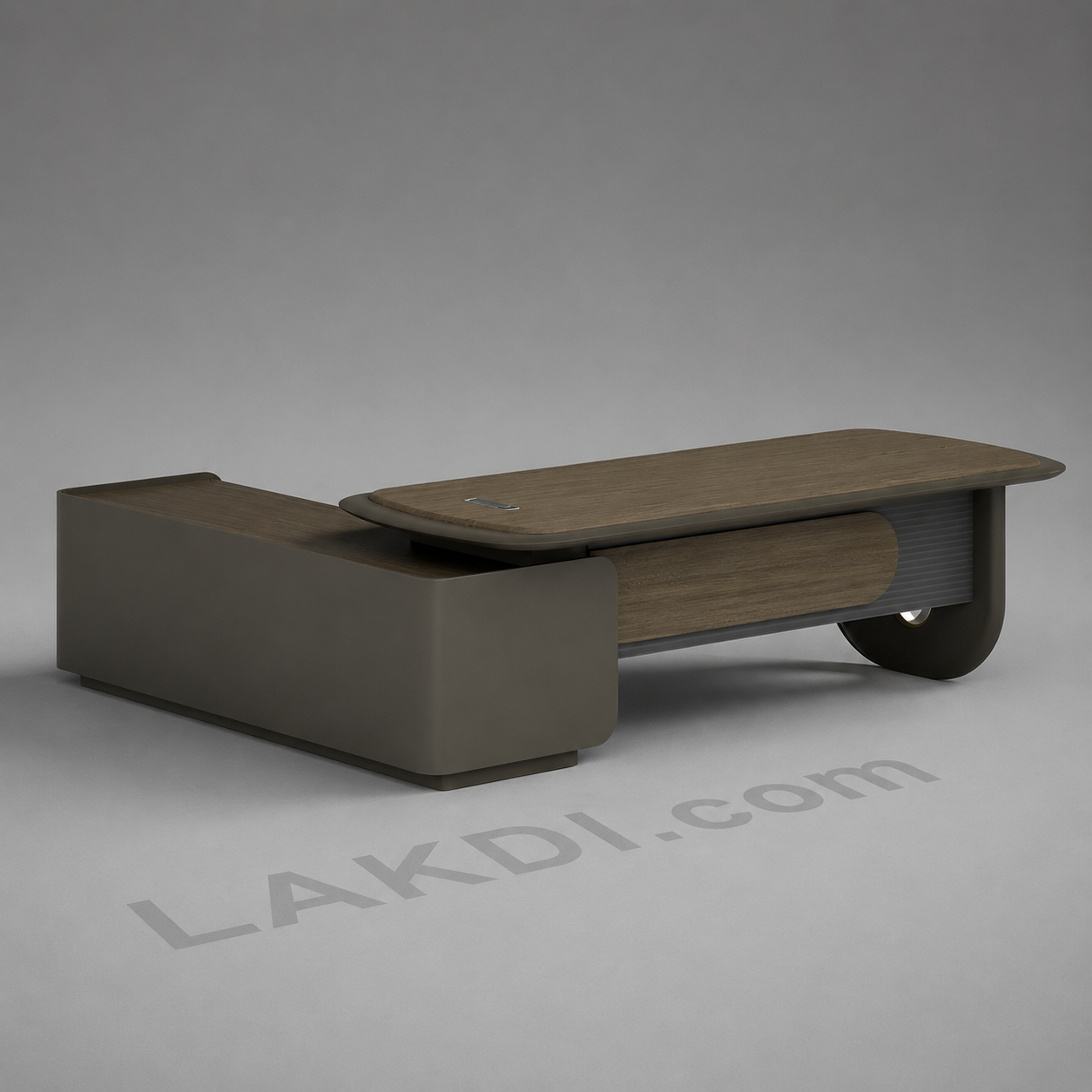 Modern Management Office Table – Premium MDF with White Marble Texture, Luxury PU Finish & Ergonomic Large Director Desk