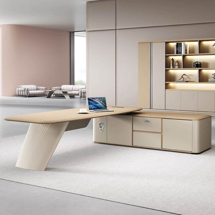 Executive Director Desk with Side Return Storage, Premium Office Table for Modern Corporate Workspaces
