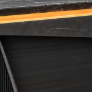 Luxury Modern Executive Director Desk with Angular Pedestal Base, LED Accent Lighting, Spacious Worktop & Premium Design for CEO Cabins