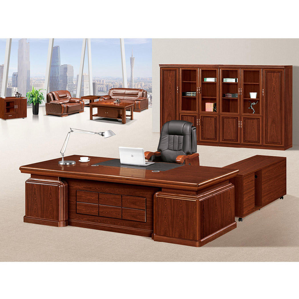 Director Office L- Shape Table with Modular Storage, Clean Edges, and Premium Surface Finish