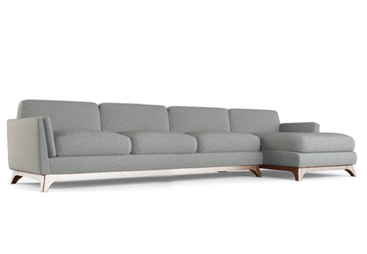 L Shape Sectional Sofa Blend of Jute,cotton and polyester with High density foam -