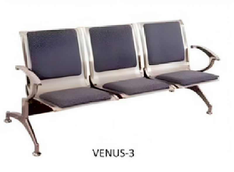 3 Seater Sofa With Metal Legs & Arm