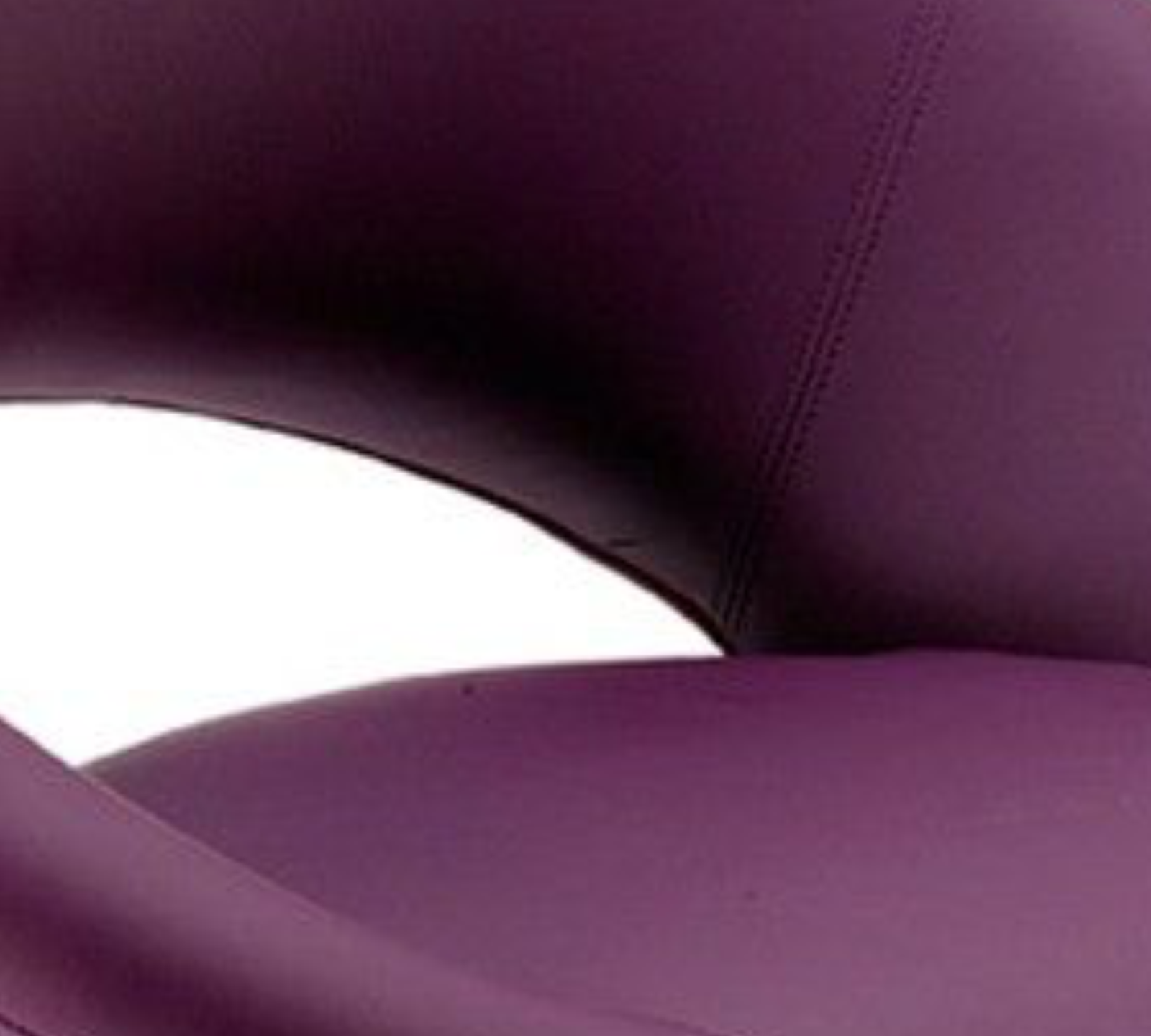 Leatherette Bar Chair With Metal Chrome Base -