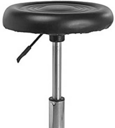 Leatherette Doctor Stool with Height Adjustable Metal Chrome Base -