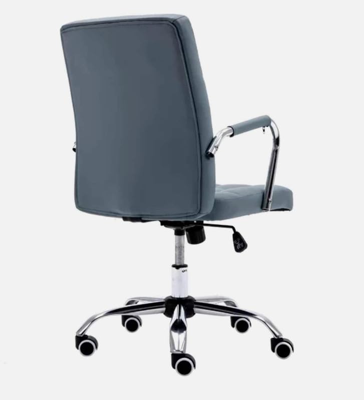 Leatherette Executive Chair with Height Adjustable Chrome Base -