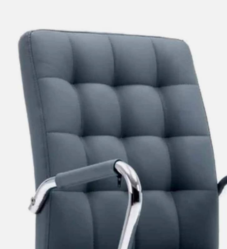 Leatherette Executive Chair with Height Adjustable Chrome Base -