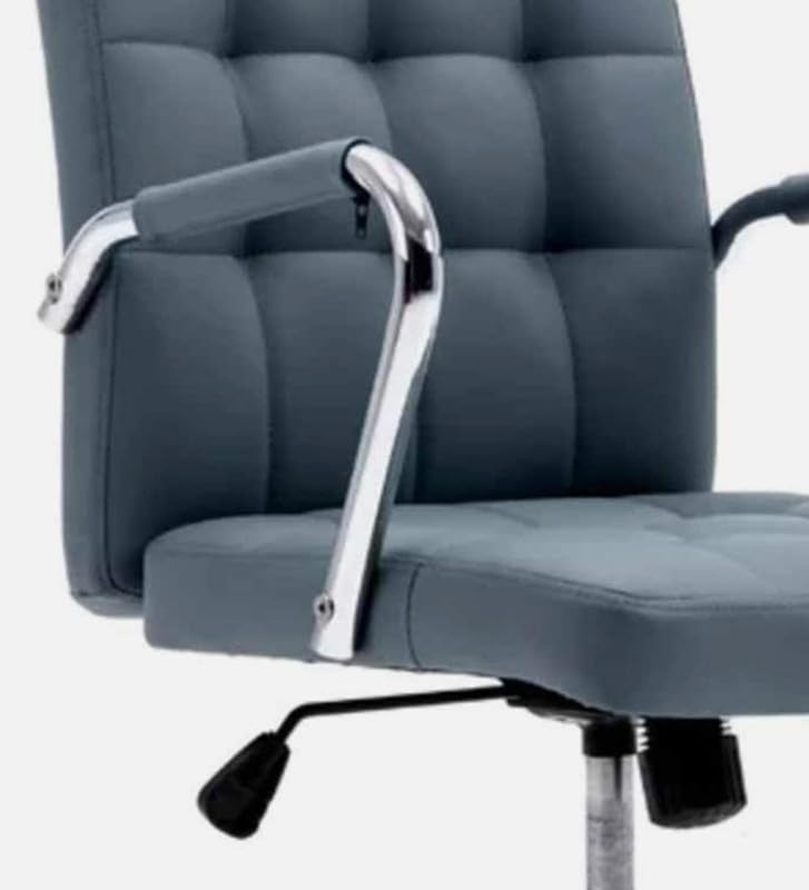 Leatherette Executive Chair with Height Adjustable Chrome Base -