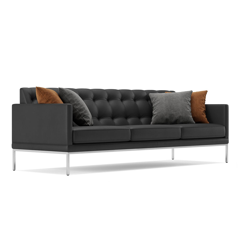 Leatherette Upholstery with Metal frame Sofa -