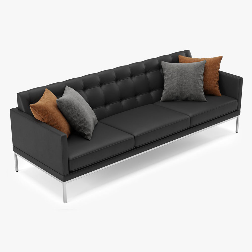 Leatherette Upholstery with Metal frame Sofa -