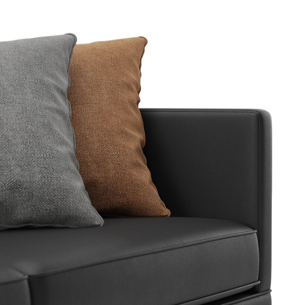 Leatherette Upholstery with Metal frame Sofa -