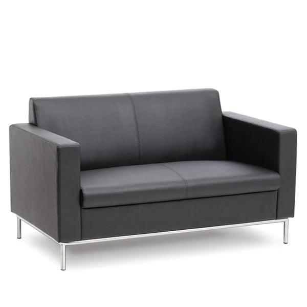 Leatherette Upholstery with Metal frame Two Seater Sofa -
