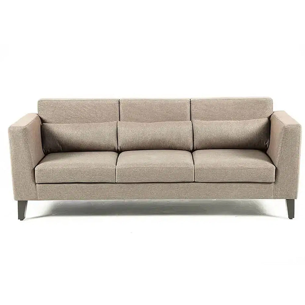 Leatherette Upholstery with Teak Wood Sofa -